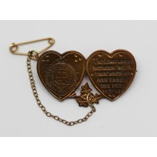 WW2 Royal Engineers Mizpah Hearts Sweetheart Brooch