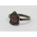 George VI Royal Engineers Silver & Enamel Ring