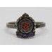 George VI Royal Engineers Silver & Enamel Ring