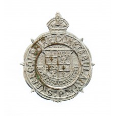 Breconshire Special  Constabulary Lapel Badge - King's Crown