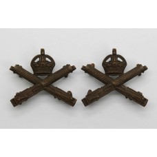 Pair of Machine Gun Corps Officer's Service Dress Collar Badges