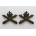 Pair of Machine Gun Corps Officer's Service Dress Collar Badges