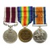 WW1 Meritorious Service Medal Group of Three - Sjt. H. Fenton, King's Royal Rifle Corps