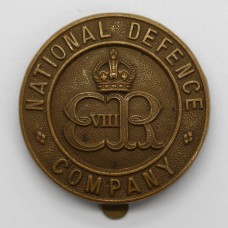 Edward VIII National Defence Company Cap Badge