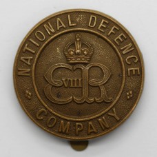 Edward VIII National Defence Company Cap Badge