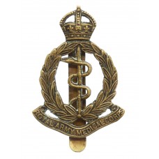 Royal Army Medical Corps (R.A.M.C.) Brass Cap Badge - King's Crown