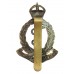 Royal Army Medical Corps (R.A.M.C.) Brass Cap Badge - King's Crown