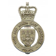 York and North East Yorkshire Police Cap Badge - Queen's Crown