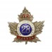 WW1 Canadian 28th (North West Battalion) Infantry Bn. CEF 1916 Hallmarked Silver & Enamel Sweetheart Brooch
