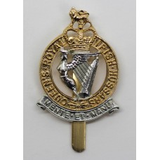 Queen's Royal Irish Hussars Anodised (Staybrite) Cap Badge - Queen's Crown (1st Pattern)