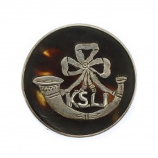 WW1 King's Shropshire Light Infantry (K.S.L.I.) 1917 Hallmarked Silver & Tortoiseshell Sweetheart Brooch
