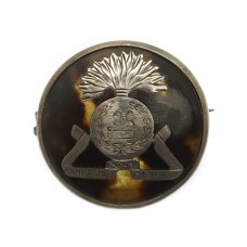 WW1 Lancashire Fusiliers 1916 Hallmarked Silver & Tortoiseshell Sweetheart Brooch