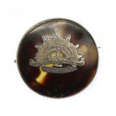 WW1 Australian Commonwealth Military Forces 1917 Hallmarked Silver & Tortoiseshell Sweetheart Brooch