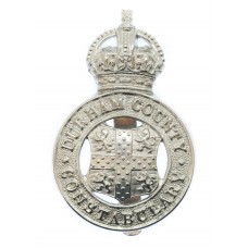 Durham County Constabulary Cap Badge - King's Crown