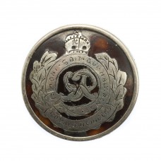 WW1 Royal Engineers Sterling Silver & Tortoiseshell Sweetheart Brooch