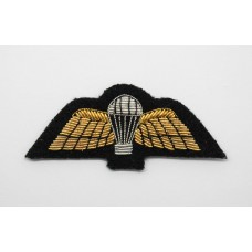 British Army Bullion Mess Dress Parachute Wings (Black Backing)