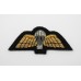 British Army Bullion Mess Dress Parachute Wings (Black Backing)