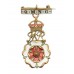 WW1 Queen Mary's Needlework Guild (Q.M.N.G.) Workers Enamelled Badge