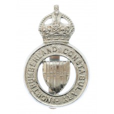 Northumberland Constabulary Cap Badge - King's Crown