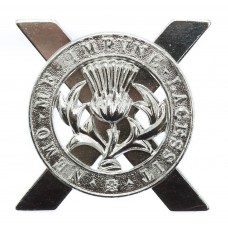 Lowland Brigade Anodised (Staybrite) Cap Badge