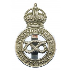 Staffordshire County Police Cap Badge - King's Crown