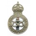 Staffordshire County Police Cap Badge - King's Crown