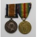 WW1 British War & Victory Medal Pair - A.W. King, Ord., Royal Navy