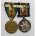WW1 British War & Victory Medal Pair - A.W. King, Ord., Royal Navy