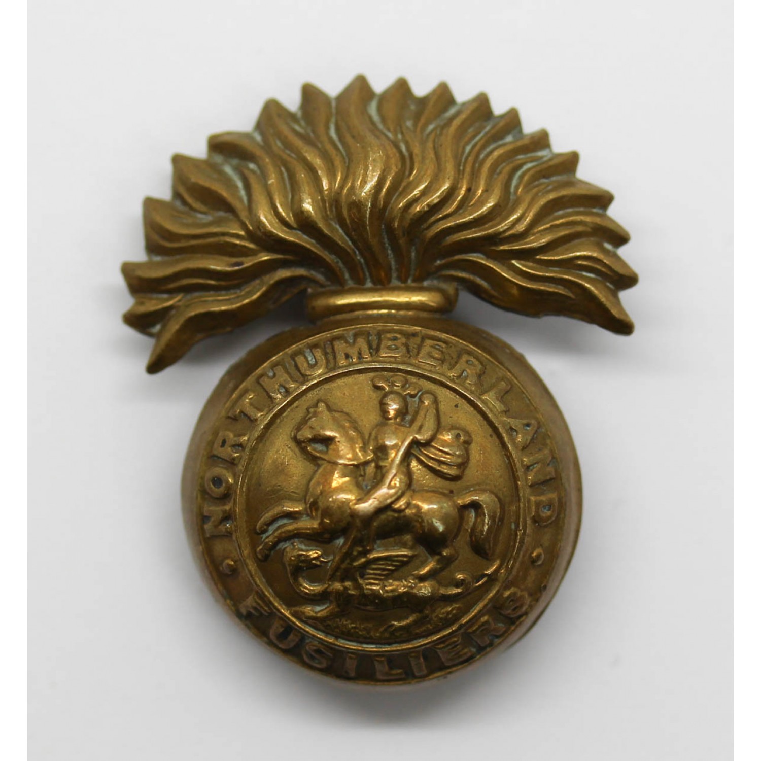 Northumberland Fusiliers Brass Cap Badge