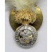 Royal Welsh Fusiliers Anodised (Staybrite) Cap Badge with Feather Hackle/Plume