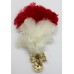 Royal Regiment of Fusiliers Anodised (Staybrite) Cap Badge with Feather Hackle/Plume