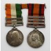 Queen's South Africa (Clasps - Cape Colony, Paardeberg, Johannesburg) and King's South Africa (Clasps - South Africa 1901, South Africa 1902) Medal Pair - Pte. G.W. Parker, 2nd Bn. Lincolnshire Regiment