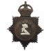 Luton Borough Police Night Helmet Plate - King's Crown