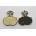 Pair of Staffordshire Regiment Anodised (Staybrite) Collar Badges