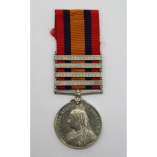 Queen's South Africa Medal (Clasps - Cape Colony, Johannesburg, Diamond Hill, Wittebergen) - Pte. A. Burns, Gordon Highlanders - Died 19/5/01 (Pretoria)