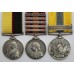 Queen's Sudan, QSA (Clasps - Belmont, Modder River, Relief of Kimberley, Paardeberg, Driefontein) and Khedives Sudan (Clasp - Khartoum) Medal Group of Three - Pte. J. Allison, Northumberland Fusiliers