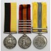 Queen's Sudan, QSA (Clasps - Belmont, Modder River, Relief of Kimberley, Paardeberg, Driefontein) and Khedives Sudan (Clasp - Khartoum) Medal Group of Three - Pte. J. Allison, Northumberland Fusiliers