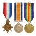 WW1 1914-15 Star Medal Trio - Pte. F. Bishop, Manchester Regiment