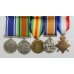 WW1 1914-15 Star, British War Medal, Victory Medal, WW2 Defence Medal & George VI Police LS&GC Medal Group of Five - Gnr. H. Rice, Royal Garrison Artillery (Gallipoli)
