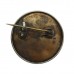 West Riding Regiment (Duke of Wellington's) Mother of Pearl and Silver Rim Sweetheart Brooch