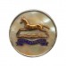 West Yorkshire Regiment Mother of Pearl and Silver Rim Sweetheart Brooch