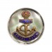Royal Navy Mother of Pearl and Silver Rim Sweetheart Brooch