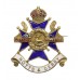 Notts & Derby Regiment Enamelled Sweetheart Brooch - King's Crown