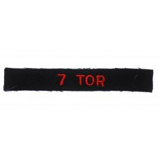 7th Toronto Regiment Royal Canadian Artillery (7 TOR) Cloth Shoul