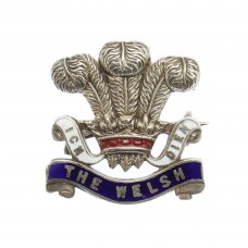 WW1 Welsh Regiment Enamelled Sweetheart Brooch