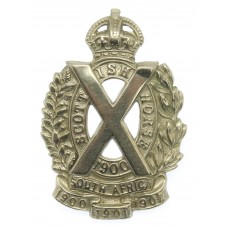 Scottish Horse Yeomanry Cap Badge - King's Crown