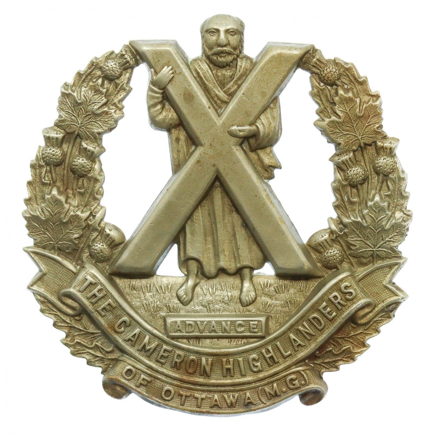 cap badge du régiment canadien Cameron highlanders of Ottawa 
