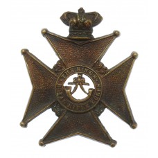 Victorian King's Royal Rifle Corps (K.R.R.C.) Militia Small Cap Badge