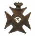 Victorian King's Royal Rifle Corps (K.R.R.C.) Militia Small Cap Badge