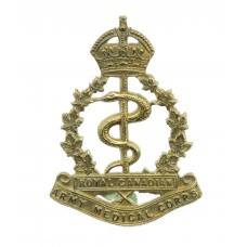 Royal Canadian Army Medical Corps Cap Badge - King's Crown
